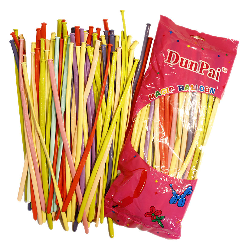 Matt Strip Balloon Decoration Supplies Arrangement Thickened Children's Toy Magic Balloon Creative DIY Woven Styling-Taobao