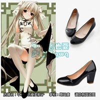 之 空 穹 giày cosplay sườn xám váy chị cos màu đen phổ thông cao gót anime 34-47 cosplay