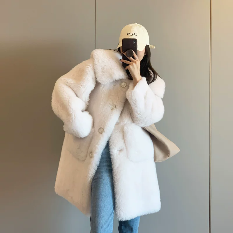 Velvet long winter lightweight jacket, mid-length