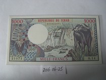 Chad 1000 francs UNC in 1980