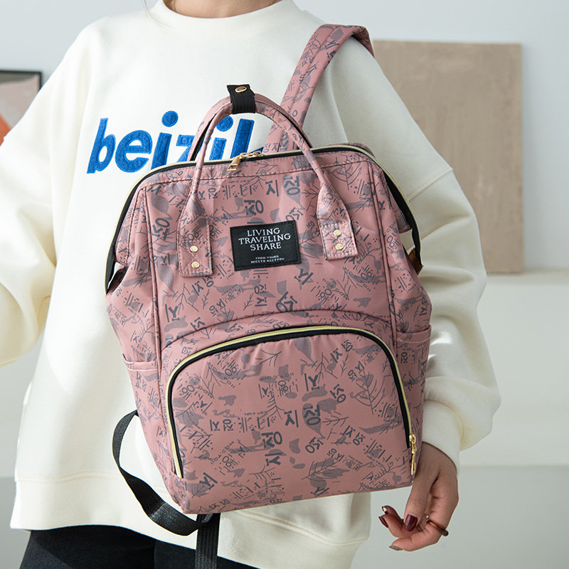 Bookbag Mom bag 2022 new Han edition of large capacity double shoulder bag mother and bag bag multi - functional