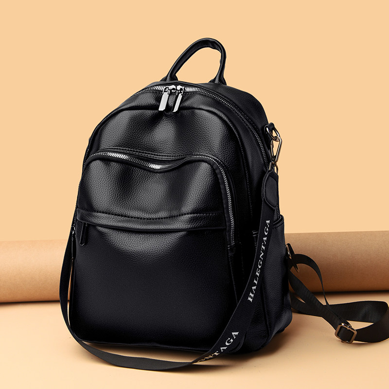 Two shoulder bags girl 2022 new fashion wave soft skin and large capacity student bag Mommy bag bag