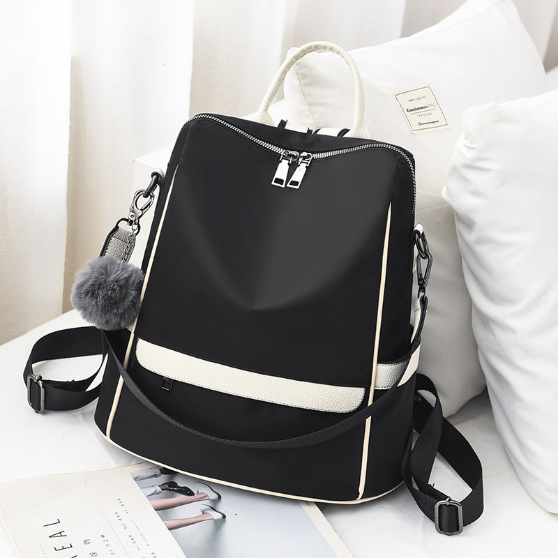 Advanced Sensation Oxford Cloth Double Shoulder Bag Women 2022 New Tide Fashion 100 Hitch Bag Lady Large Capacity Bag