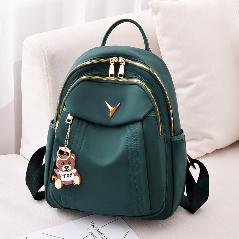 Oxford Cloth Double Shoulder Bag Woman 2022 New Fashion Tide Canvas Lady Bag Big Capacity Student Bag Bag Bag