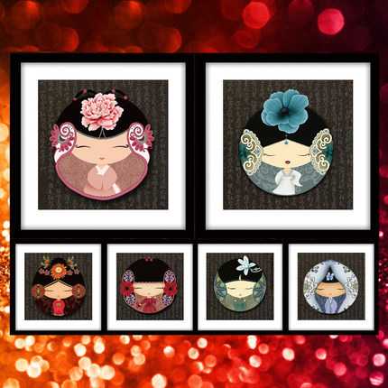 Diamond Painting 2022 New Living Room Dolls Small Round Diamond Embroidered Figure Diamonds Embroidered Simple Handbedroom China Wind