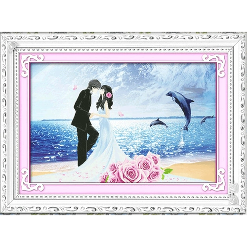 Cross -Switch Wedding 2021 Новая линейная вышивка гостиная спальня 3D -полу -эмбдероиза