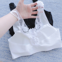 2021 pregnant women underwear bottoming sling chest summer ice silk lace beauty back wrap chest sleep no trace pregnant women bra