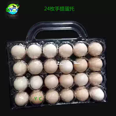 Factory 24 plastic pallet egg packaging box disposable packing box poultry egg blister box