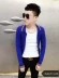 Anh chàng áo len Áo len xu hướng thời trang Nam phiên bản Hàn Quốc của áo len kẻ sọc hoang dã mùa thu đông mới phong cách quần áo nam Cardigan