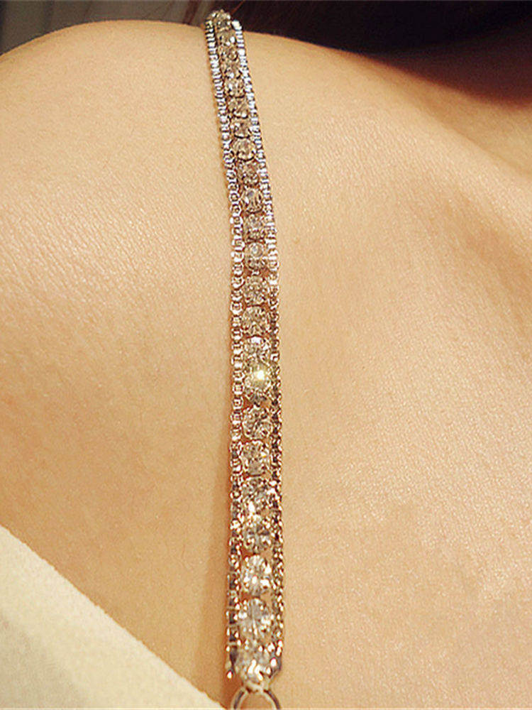 Invisible Cross Halter neck shoulders Rhinestone bra shoulder strap Dress Wedding diamond bra Underwear shoulder strap