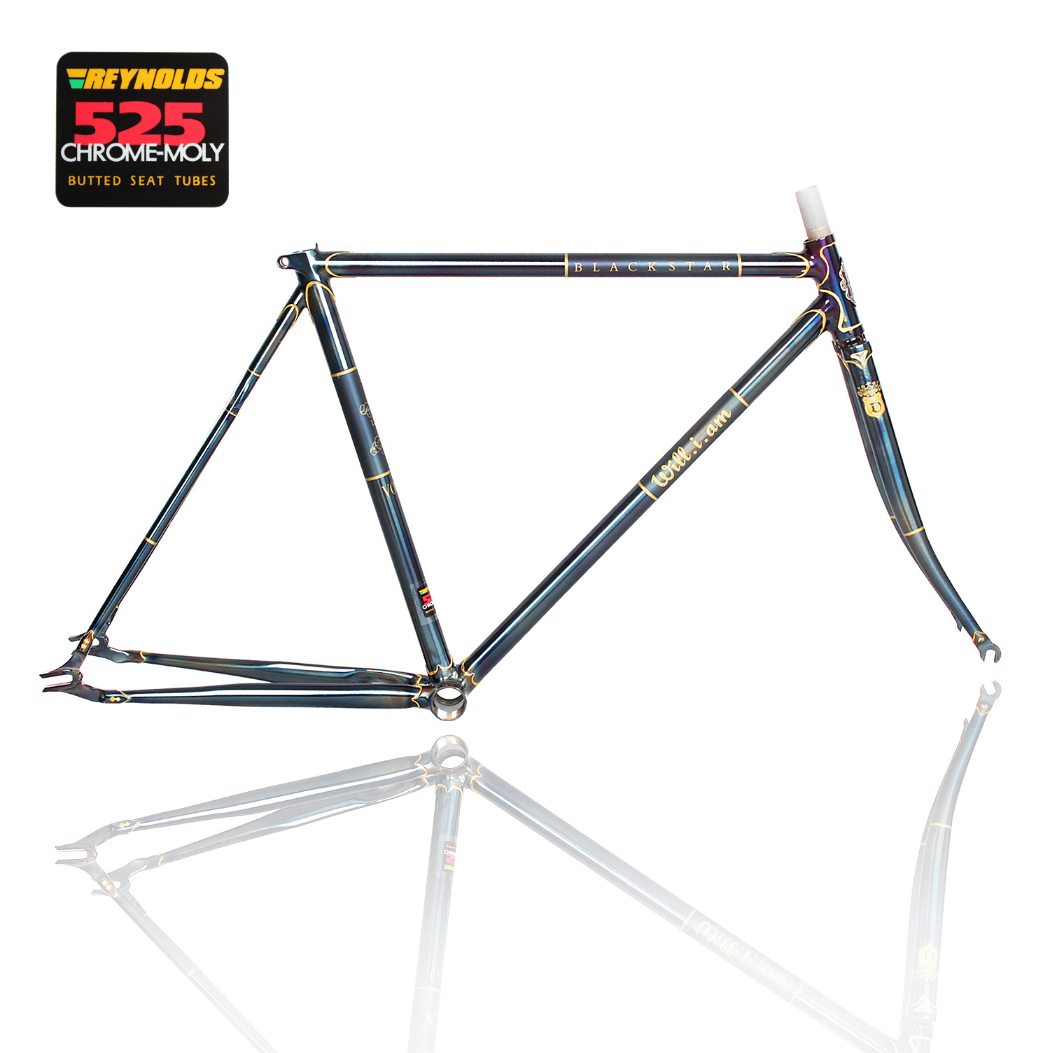 (boutique) Lug frame Renault 525 dead flying frame single speed frame Renault 520 upgrade
