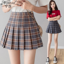 Ningsha 2019 summer new fashion high waist slim slim short skirt pleated skirt temperament a son skirt woman