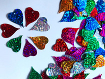 Multi-color leaf shape hand-stitched sequin 20x15mm Costume Play Out DIY Decorative Accessories 300 pieces