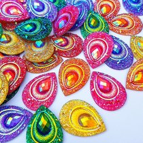 Drop-shaped large water drill 18x25mm hand sewn flat back resin water drill DIY clothing bag Decorative Accessories Accessories