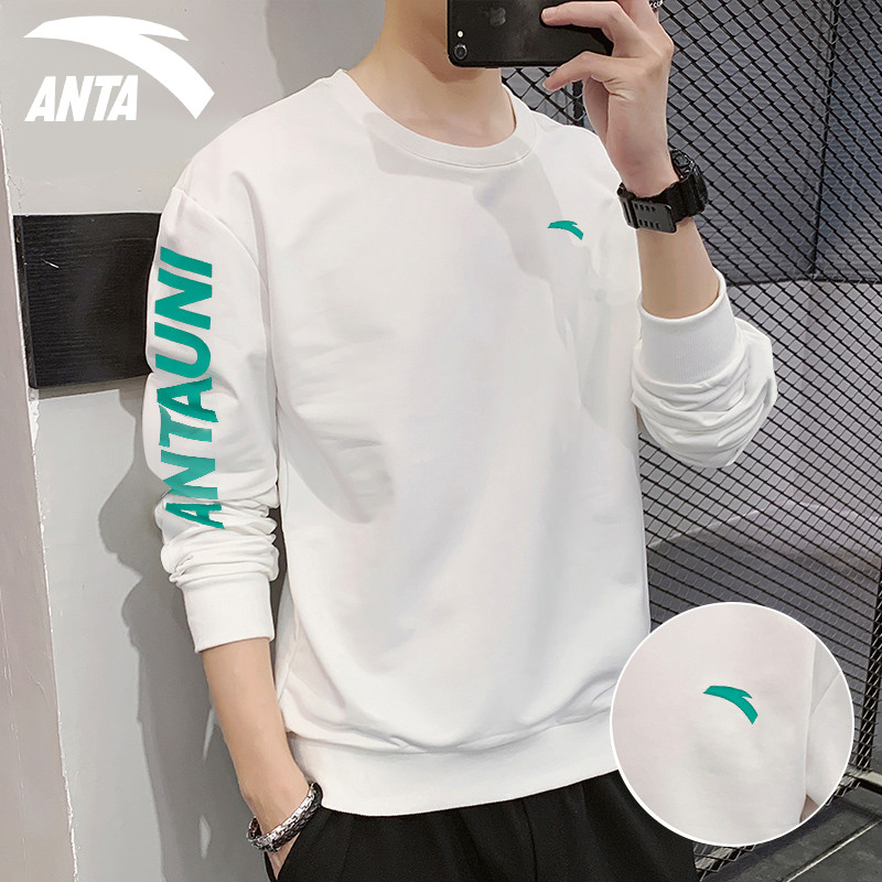 Anta sweater men's 2022 autumn round neck sportswear casual long-sleeved slim fit large size pullover trend top men