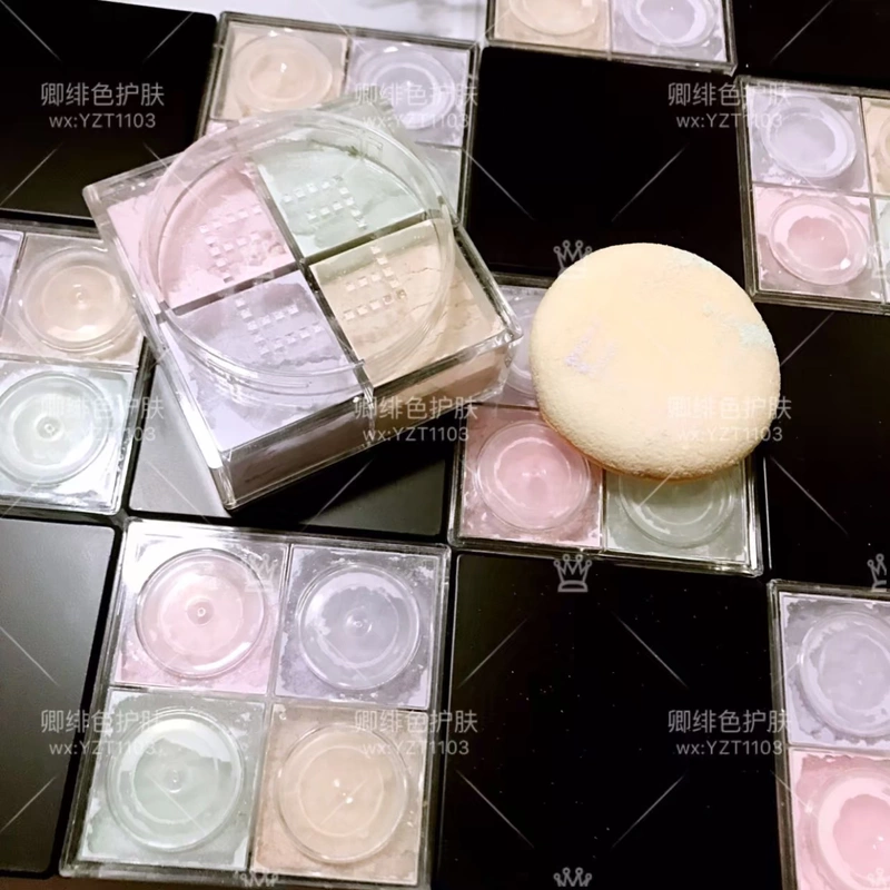 Bột lỏng bốn màu Chúc ngủ ngon bột khô bột mật ong phấn trang điểm kiểm soát dầu làm sáng da bà bầu có sẵn không cần tẩy trang phấn phủ estee lauder