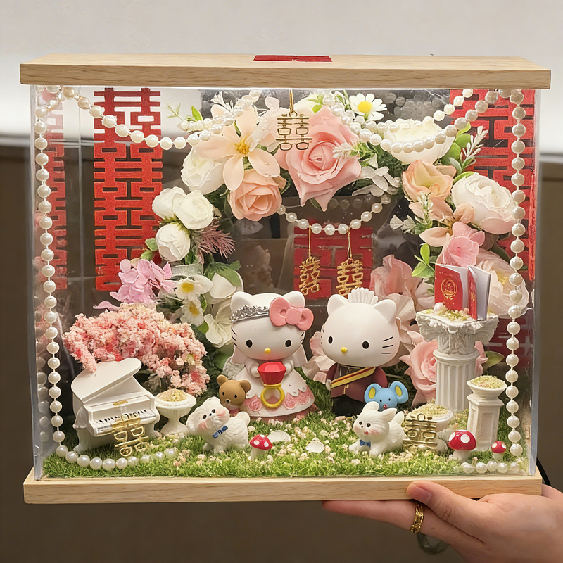 Hello Kitty Wedding Gift, Gift for Newlyweds, Gift for Best Friend, Practical Engagement and Wedding Decoration