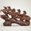 Eight Jun Xiong Fengma ornaments crafts Living room lucky Feng Shui Office boss table decoration Hotel opening gift