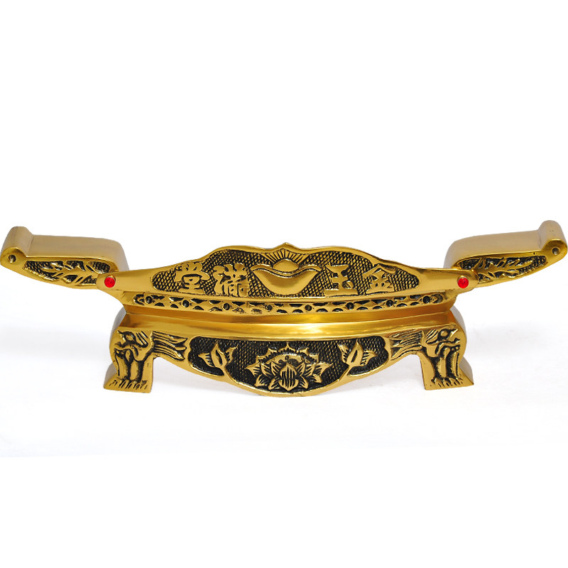 Bronze Gold Jade Full Hall Gontai Buddhist Supplies Holy Water for cup base Bills Table Water Cup Gondae for the pedestal of the pedestal