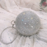 Брендовая высококачественная сферическая сумка через плечо, небольшая сумка со стразами, сумка для еды, популярно в интернете