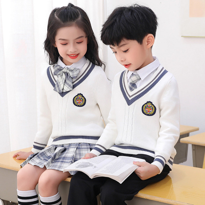 Kindergarten garden clothes autumn and winter British style high school students school uniforms children's class clothes parent-child JK suit sports Spring