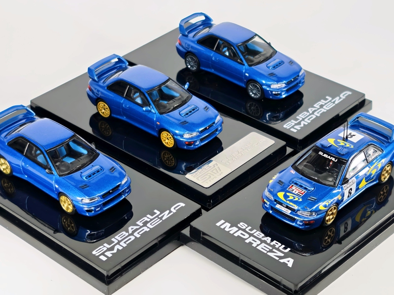 Hobby Japan 1/64 Subaru Impreza 22B Sti Gc8 Modified Alloy Rally Car Model