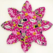 Manual Cloth Art Children Flying Disc Nursery School Homework Soft Flying Saucer Parenting Outdoor Toys Eight-leaf Flying Disc Practice Buttons