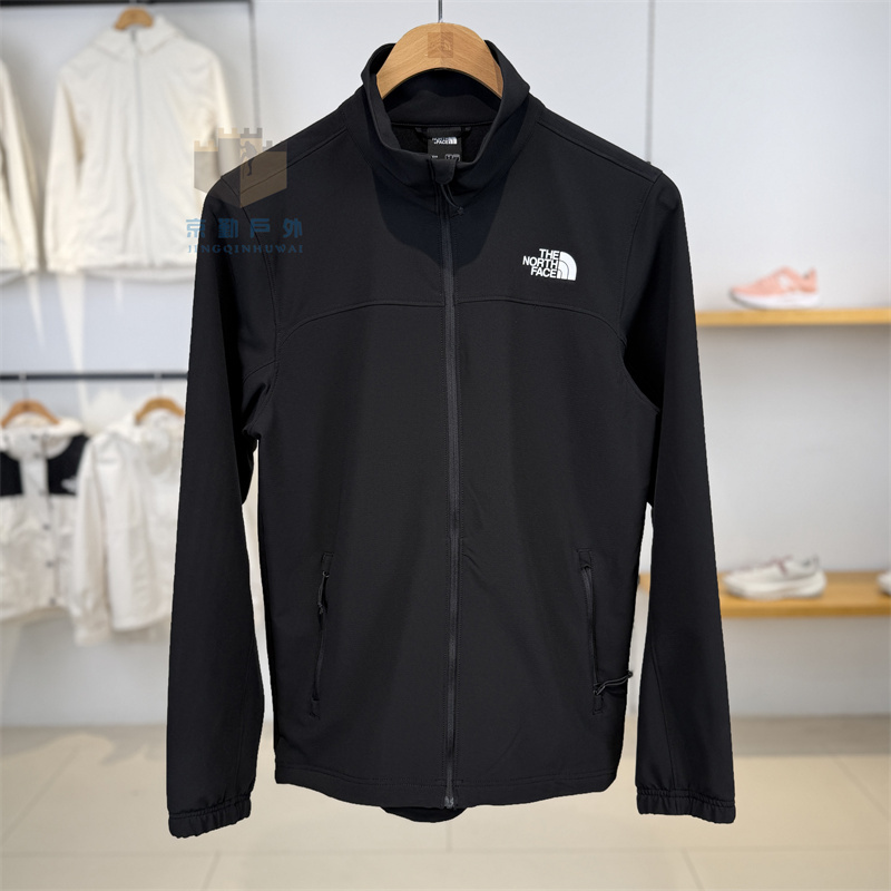 26 Spring/Summer New the North Face Softshell Jacket for Men Outdoor Windproof and Water-Repellent Stand Collar Jacket 8g72