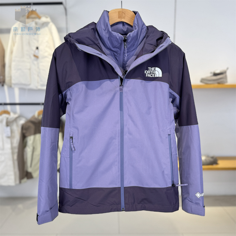 26 Autumn/Winter New the North Face 3-in-1 Jacket for Women Outdoor Goose down Gtx Waterproof | 8Ewr