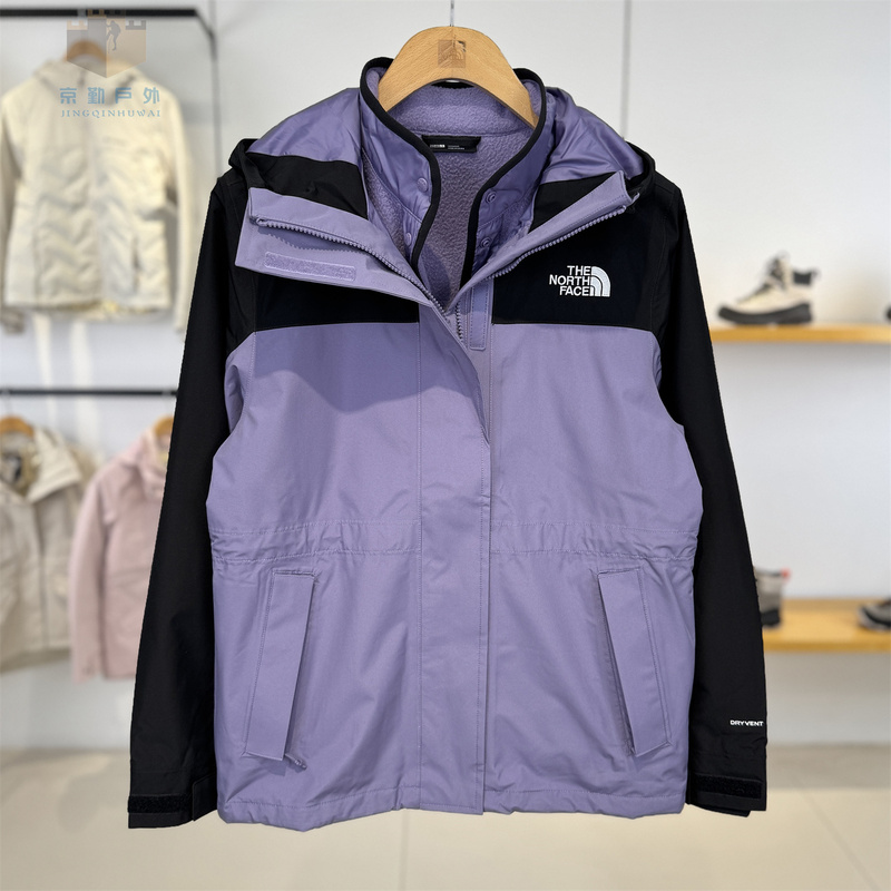 26 Autumn/Winter New the North Face Women's Outdoor Fleece Lined Waterproof 3-in-1 Jacket 8J6Z 26 Autumn/Winter New the North Face Women's Outdoor Fleece Lined Waterproof 3-in-1 Jacket 8J6Z