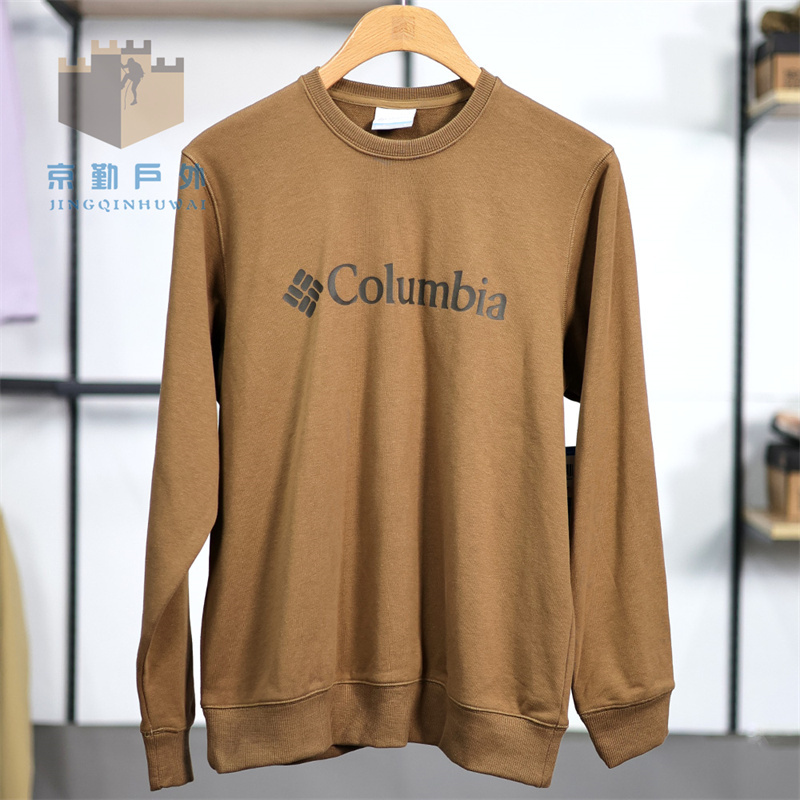Autumn and Winter New Columbia Men's and Women's Outdoor Casual Terry Long-Sleeved Round-Neck Sweatshirt Ae5743