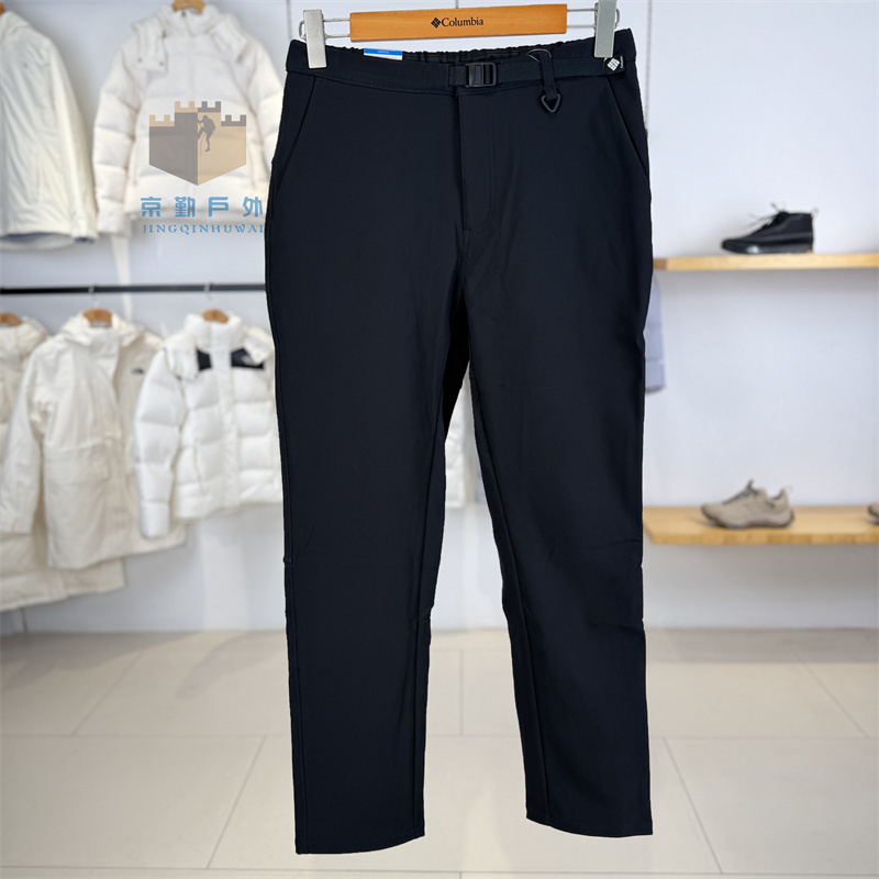25 Autumn/Winter New Columbia Men's Pants Outdoor Thermal Warm Water-Repellent Stretchy Hiking Pants Long Pants