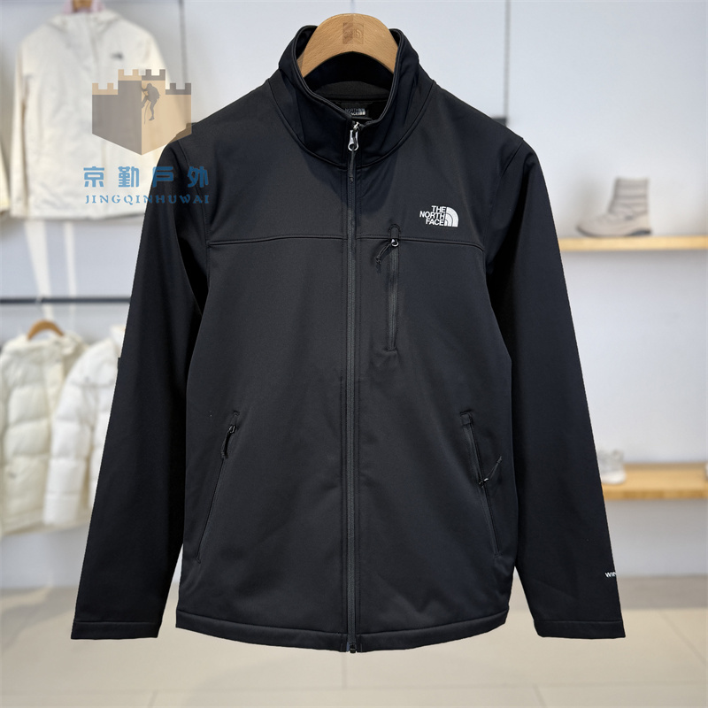 Autumn and Winter New Thenorthface Men's Outdoor Windproof, Water-Repellent, Breathable Lapel Soft Shell Jacket 8Dnb