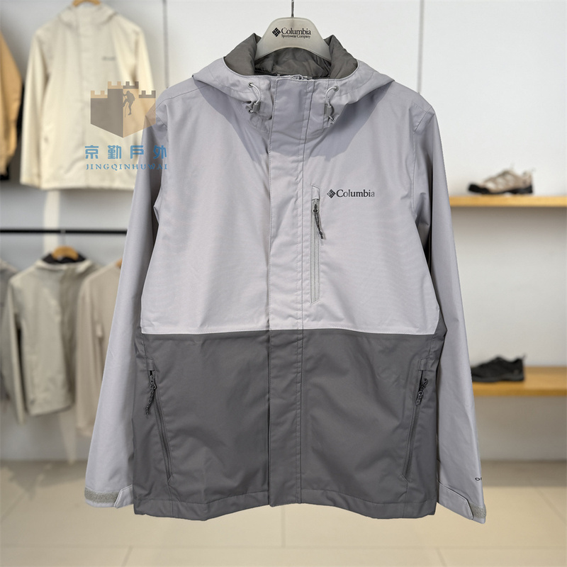 26 Spring/Summer New Columbia Outdoor Men's Windproof and Waterproof Hooded Single-Layer Jacket We2619