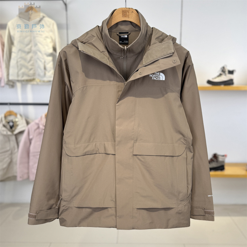 26 Autumn/Winter New the North Face Softshell Liner Three-In-One Jacket Men's Outdoor Waterproof 8J8S