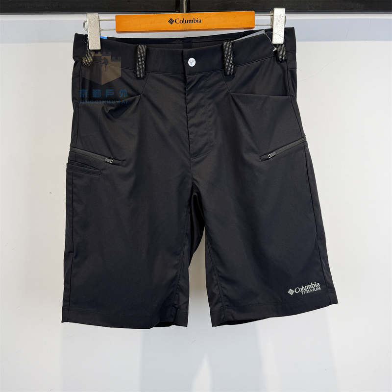 26 Spring and Summer New Colombian Outdoor Men's Titanium Series Water-Repellent Slim Sports Lightweight Shorts Ae5599