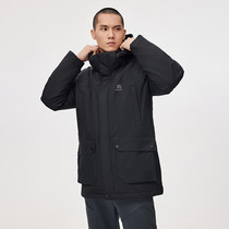 Autumn and winter KAILAS outdoor mens fur collar thickened workwear mid-length goose down jacket KG2033503