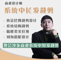 Bazaar System Medium and Long Hair Cutting Commercial Designer Golden Ratio Cutting Design System Structure Cutting Course