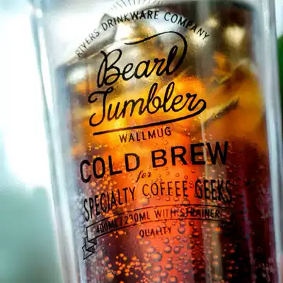 Japan Rivers bearl solid coffee cup Accompanying cup Cold brew cup Small fresh heat insulation portable seal