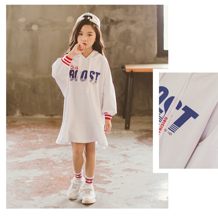 Cha mẹ và con gái mẹ mùa thu áo len dài tay váy cotton thời trang Hàn Quốc lớn trẻ em nước ngoài áo form rộng mẹ và bé trai
