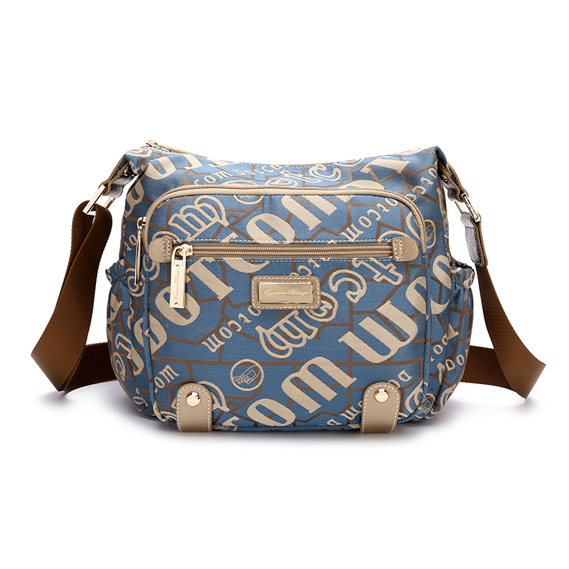 New Canvas Crossbody Bag, Large Capacity Casual Oxford Cloth Women's Bag, Large Wallet Holder 450 Vertical