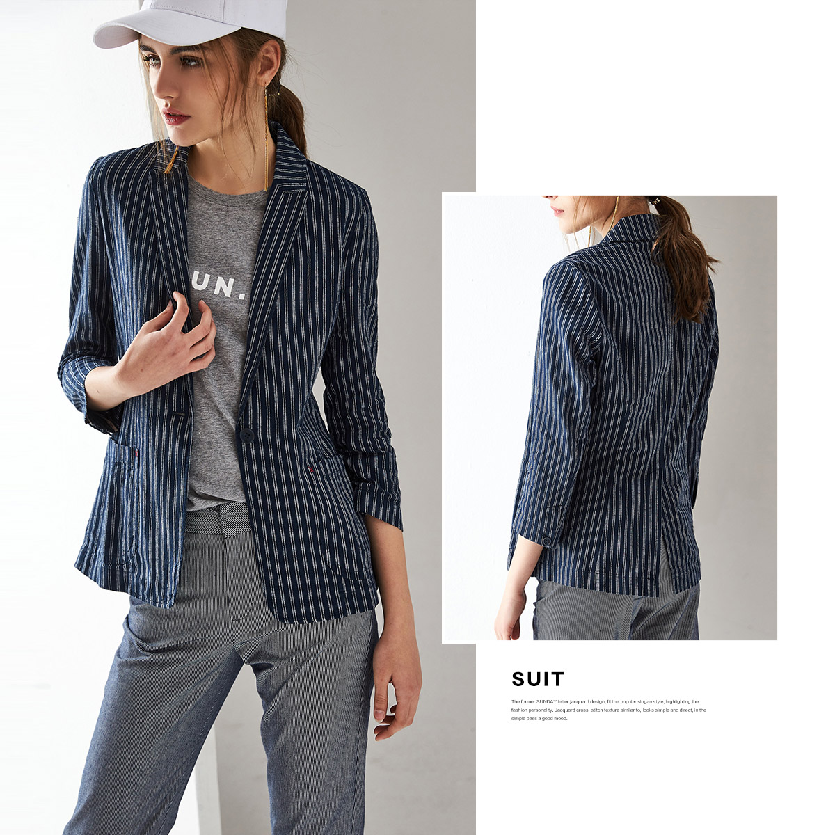Veste pour femme en Chanvre - Ref 3221256 Image 2