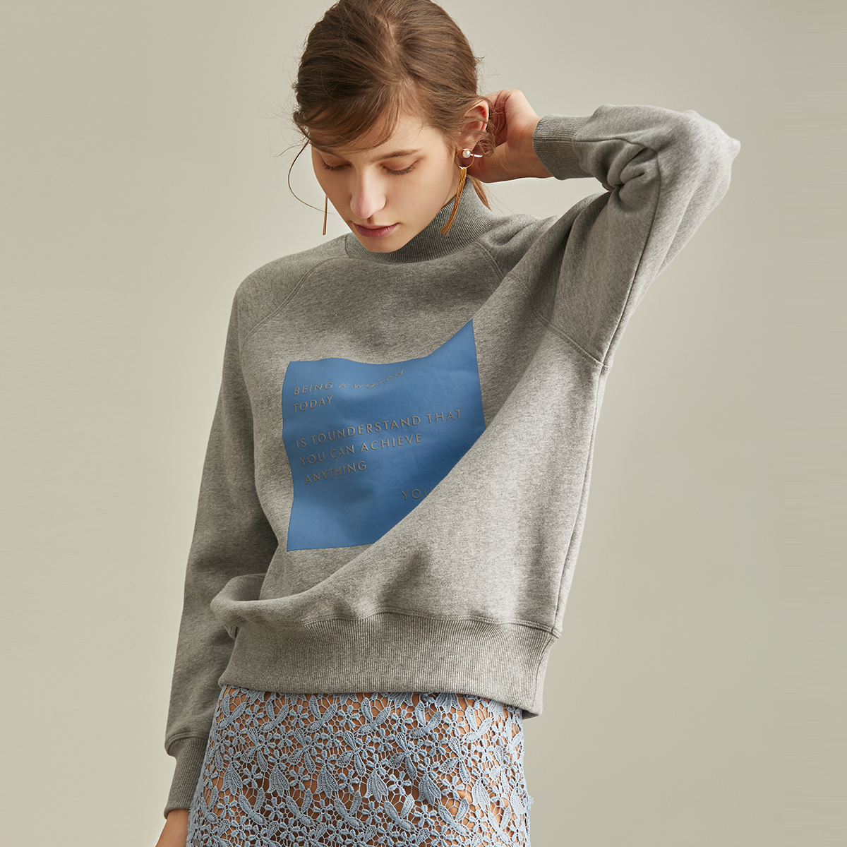 Sweatshirt femme en Coton - Ref 3217486 Image 3
