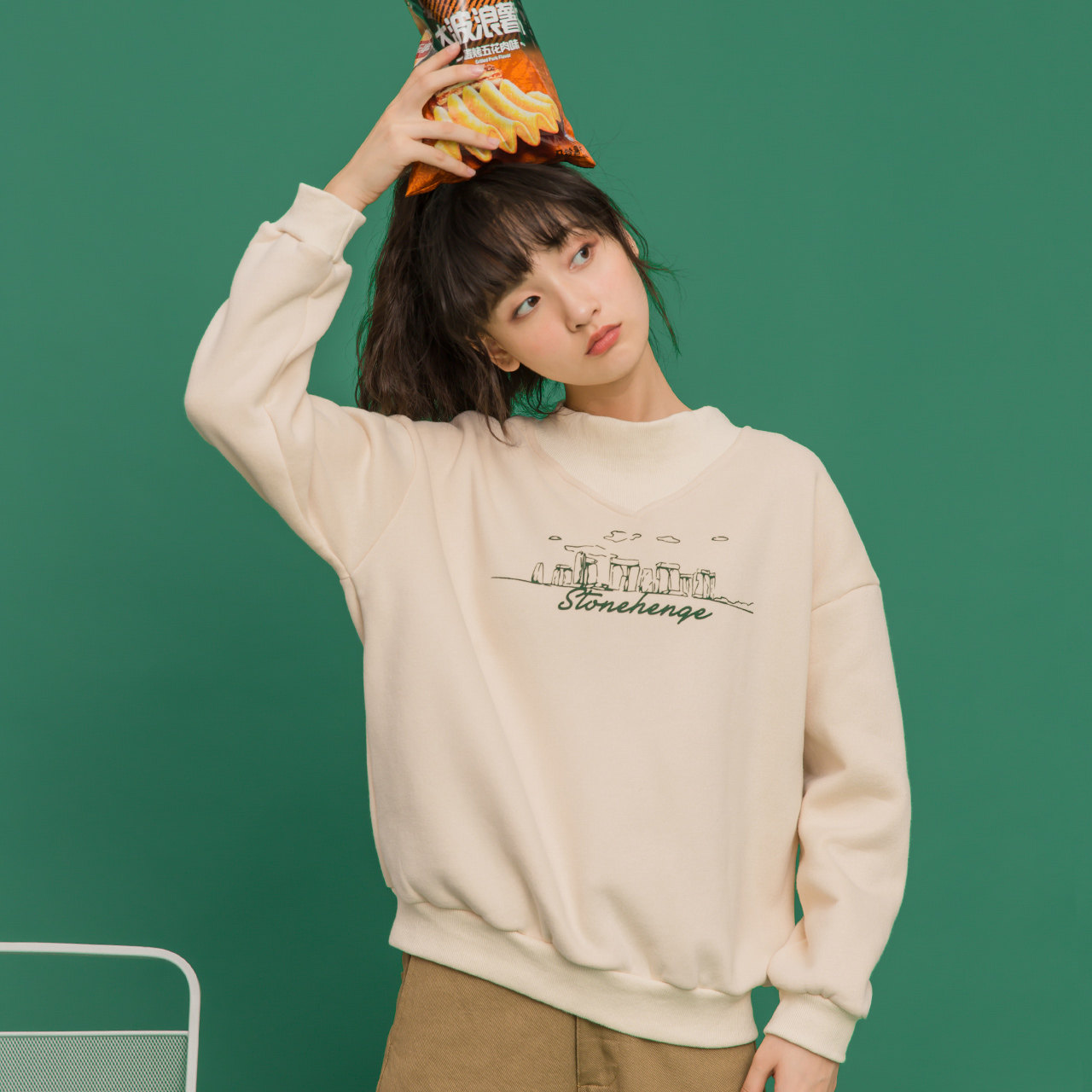 Sweatshirt femme - Ref 3216437 Image 3