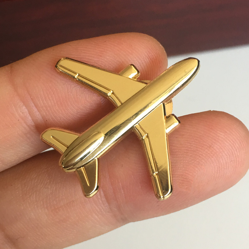 Air Captain flight attendant bust needle badge metal aircraft chest needle pilot commemorative gift
