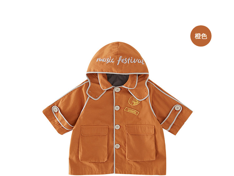 Хлопковая детская куртка подходит для мужчин и женщин для девочек для отдыха, плащ с капюшоном, 0-5 лет 