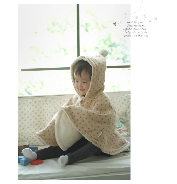 Cape pour enfant PAPA en flanelle - Ref 2154025 Image 13