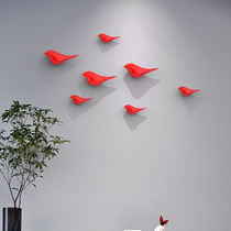 New Chinese wall decoration living room dining room TV sofa background wall decoration pendant porch plating bird Wall wall hanging
