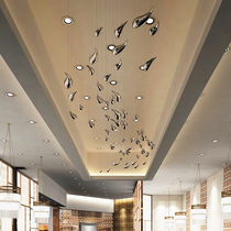 Window corridor ceiling hanging ornaments in the sky hanging mall Christmas ceiling decoration beautiful Chen hanging fish