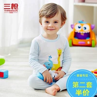 Ba khẩu súng quần áo trẻ em tuyết cho bé trai và bé gái bộ đồ lót cotton hữu cơ cho bé quần áo mùa thu và đồ ngủ ấm áp mùa đông 1-3 tuổi - Quần áo lót shop trẻ em